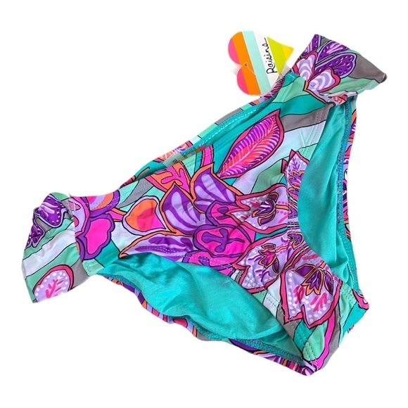 NEW Raisins Bikini Set 2 Piece Swimsuit Purple Fringe Bra Cocoa Beach Bottom M - Picture 5 of 8